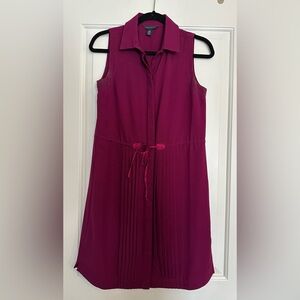 Tommy Hilfiger Rich Magenta sleeveless shirt dress